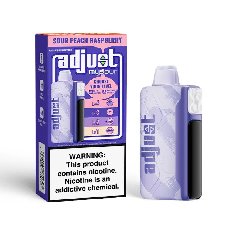 Adjust MySour 40K Disposable - Sour Peach Raspberry