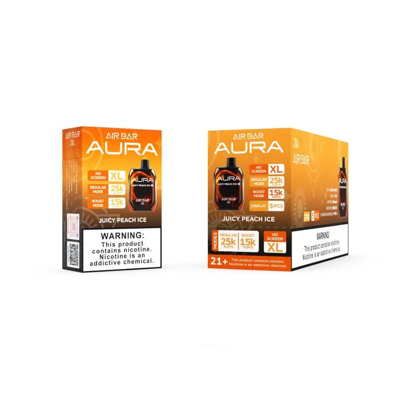 Air Bar AURA 25K Disposable - Juicy Peach Ice