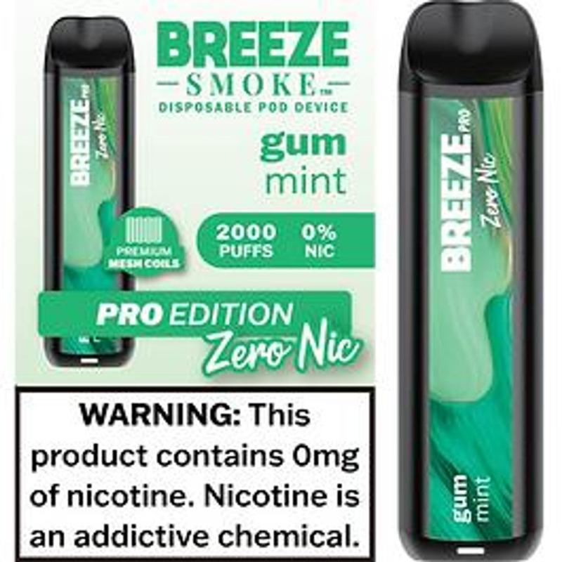 Breeze Pro 0% Disposable - Gum Mint
