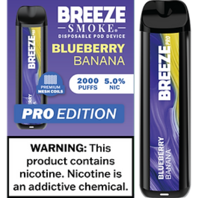Breeze Pro 2000 Disposable - Blueberry Banana