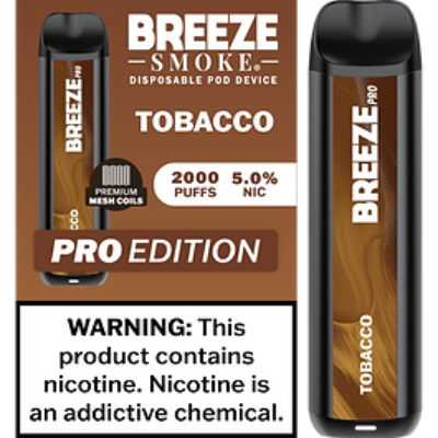 Breeze Pro 2000 Disposable - Tobacco