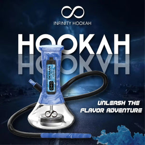 DKHAAN INFINITY PORTABLE HOOKAH KIT (FREE DKHAAN VAPE) - Blue