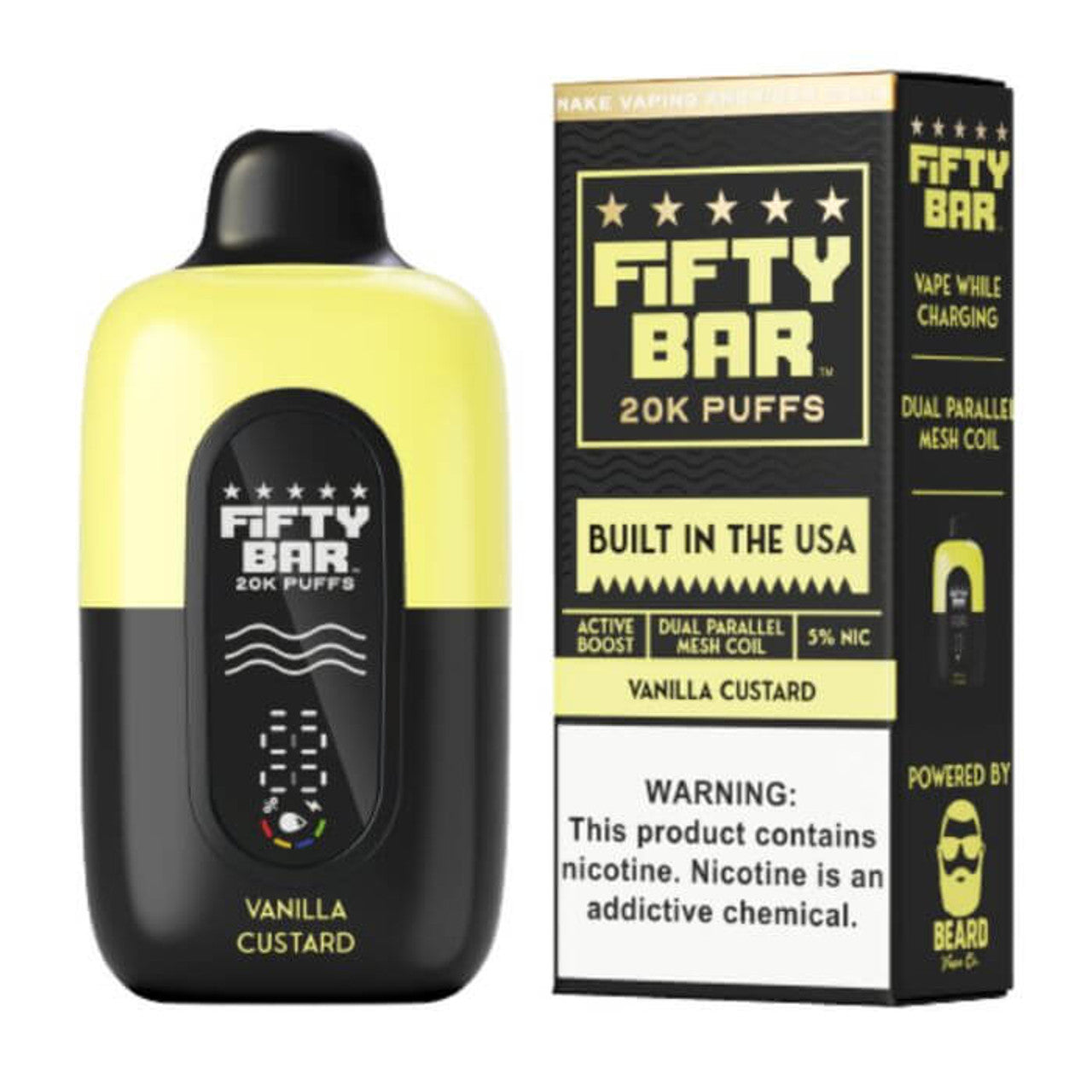 Fifty Bar 20K Disposable - Vanilla Custard