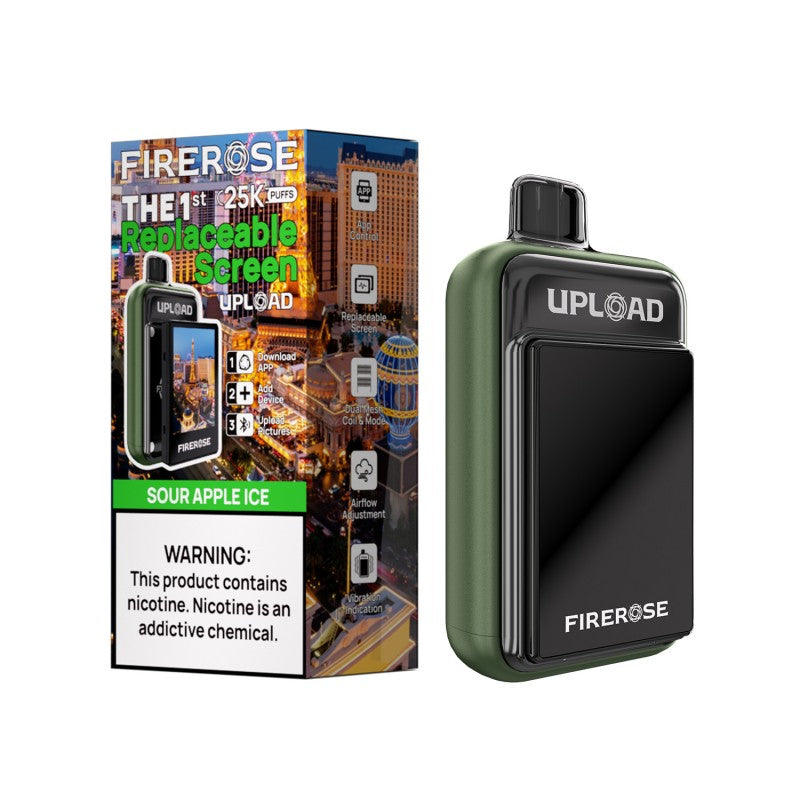 Firerose Upload 25K Disposable - Sour Apple Ice