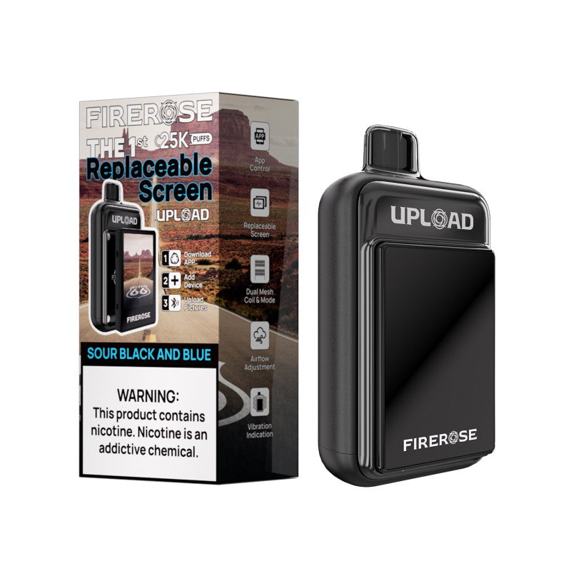 Firerose Upload 25K Disposable - Sour Black And Blue