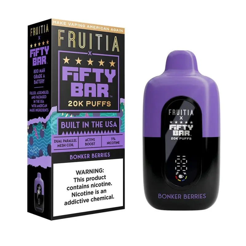 Fruitia x Fifty Bar 20K - Bonker Berries