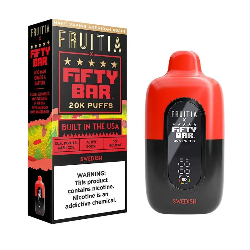 Fruitia x Fifty Bar 20K - Swedish