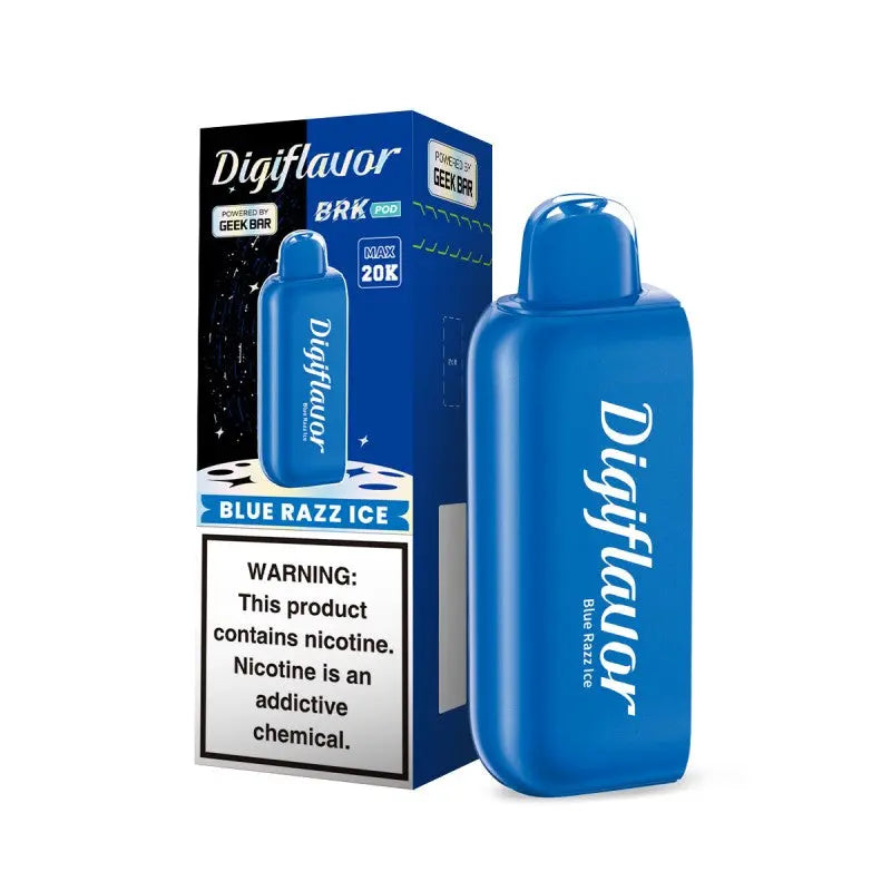 Geek Bar Digi Flavor 20K BRK Pod - Blue Razz Ice