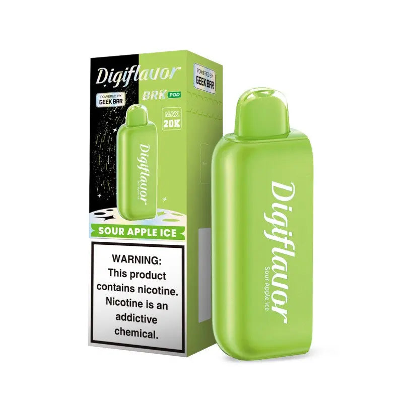 Geek Bar Digi Flavor 20K BRK Pod - Sour Apple Ice