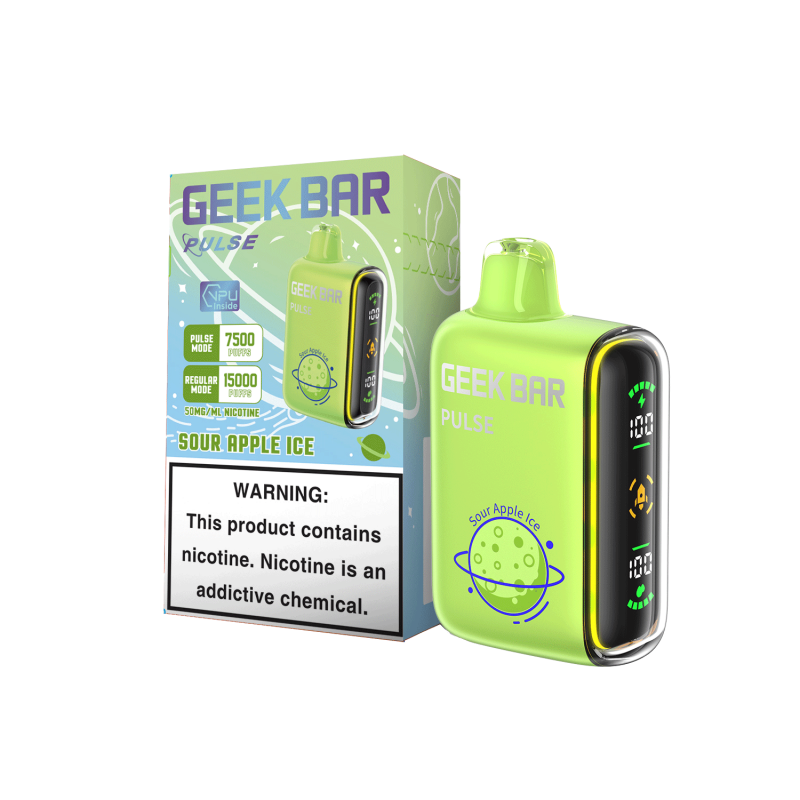 Geek Bar Pulse 15K Disposable - Sour Apple Ice