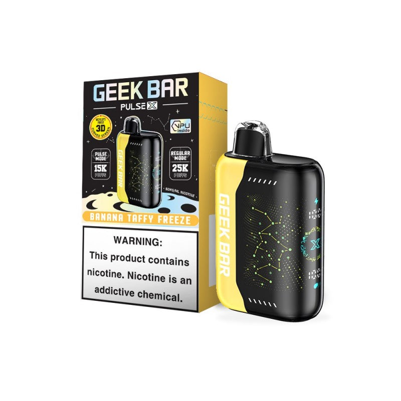 Geek Bar Pulse X 25K Disposable - Banana Taffy Freeze
