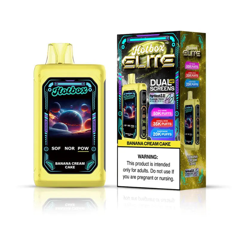 HotBox Elite 50K Disposable - Banana Cream Cake