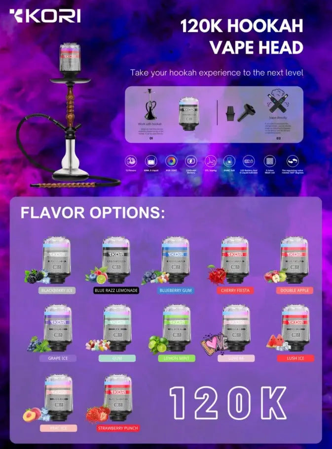 Kori 120K Hookah Vape