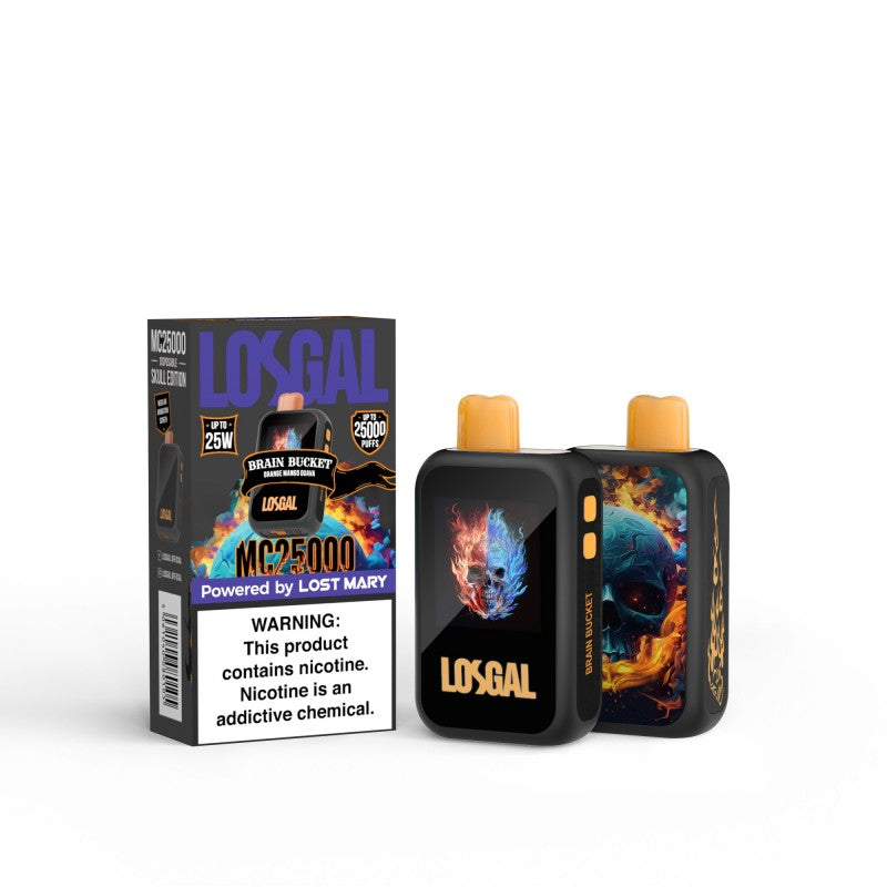 LOSGAL MC25000 by Lost Mary Disposable - Brain Bucket (Orange Mango Guava)
