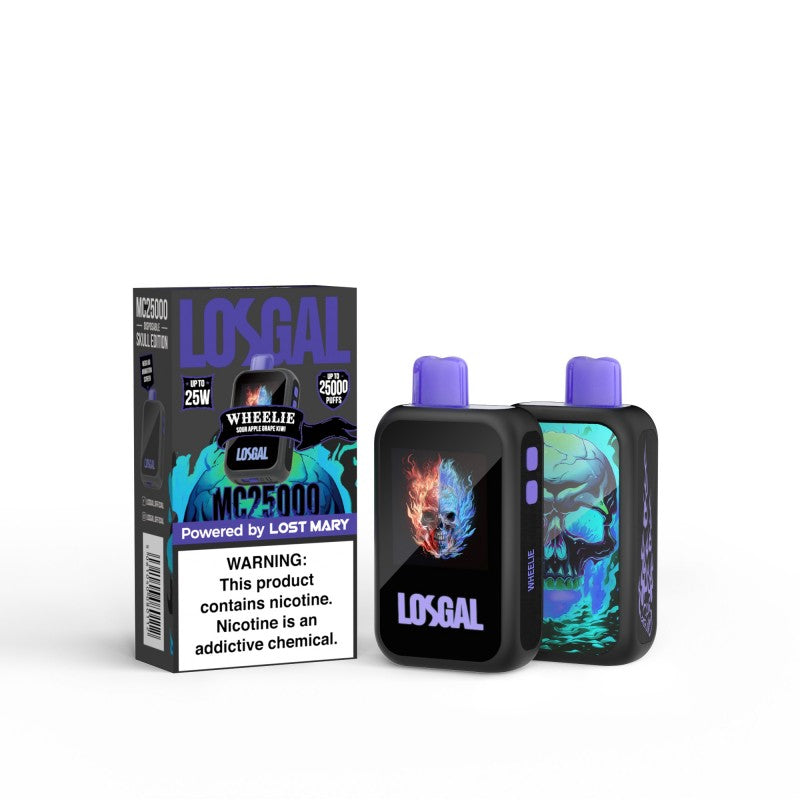 LOSGAL MC25000 by Lost Mary Disposable - Wheelie (Sour Apple Grape Kiwi)