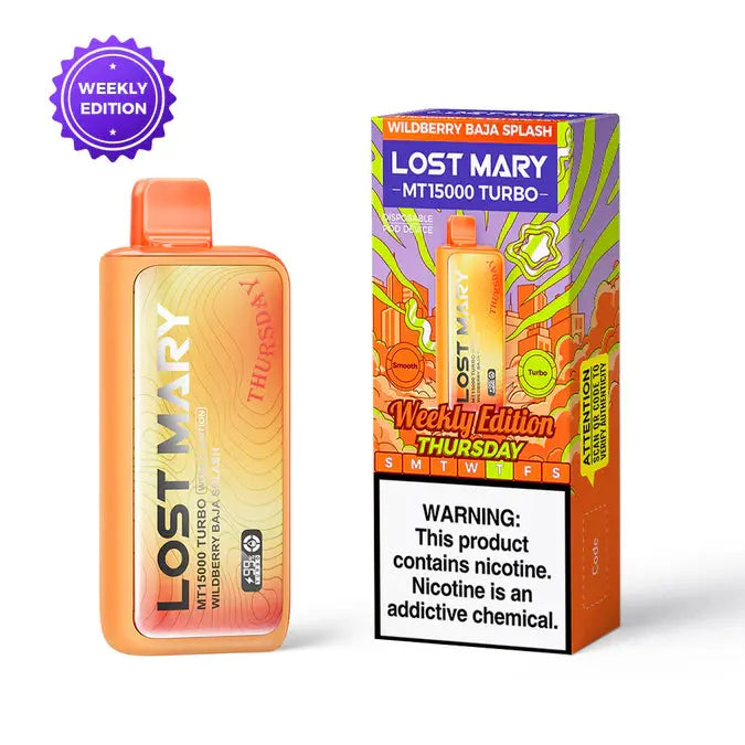 Lost Mary MT15000 Disposable Vape - Wildberry Baja Splash