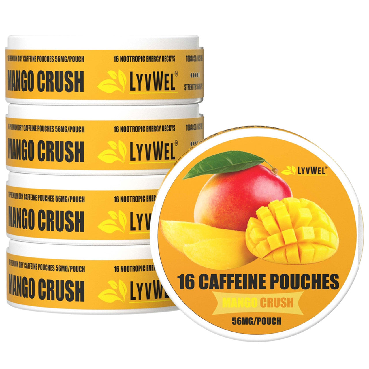 LYVWEL Caffeine Pouches - Mango Crush
