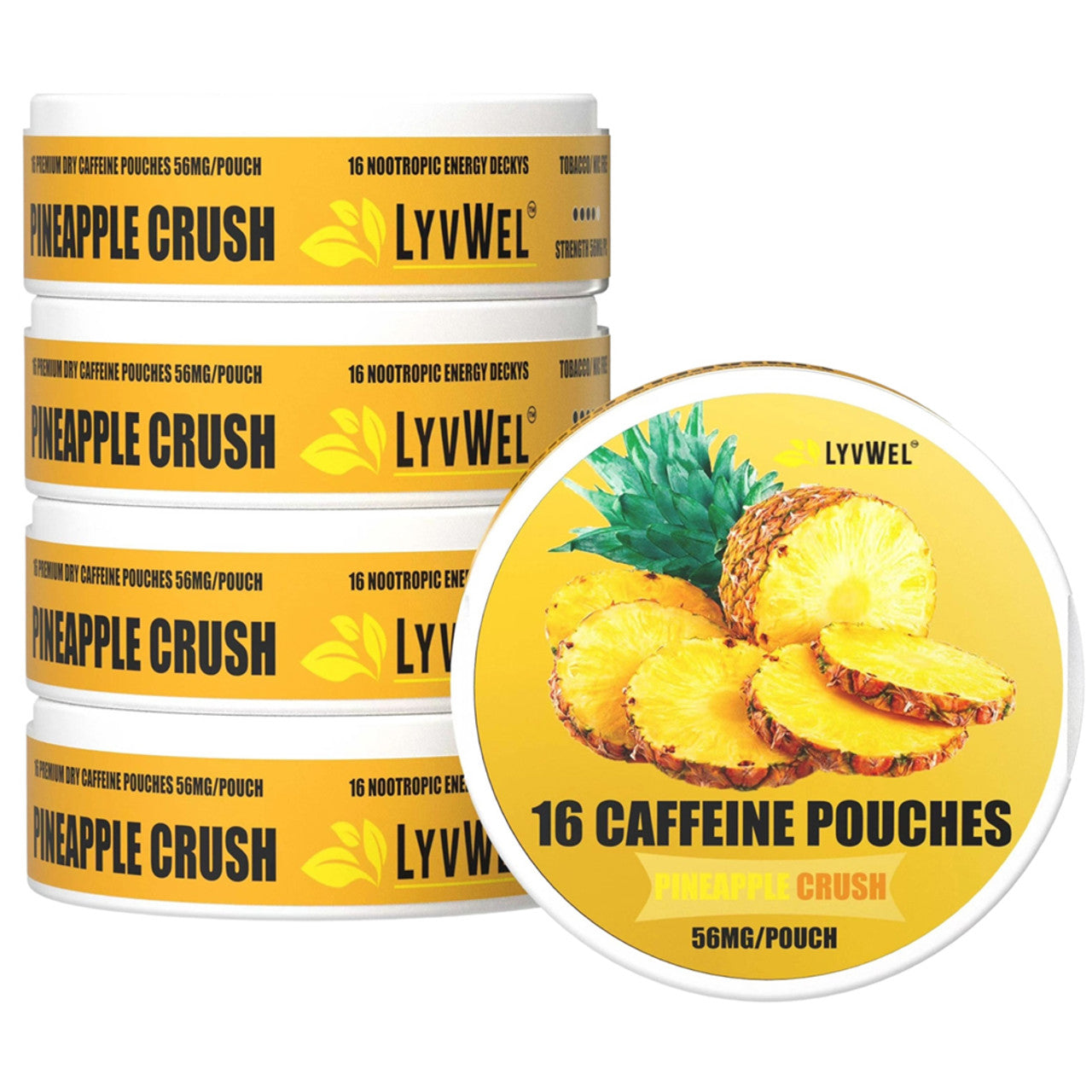 LYVWEL Caffeine Pouches - Pineapple Crush