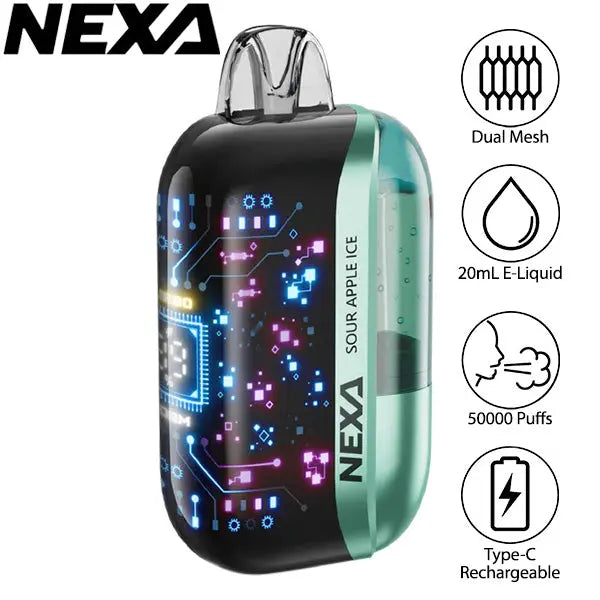 NEXA Ultra 50K Disposable - Sour Apple Ice