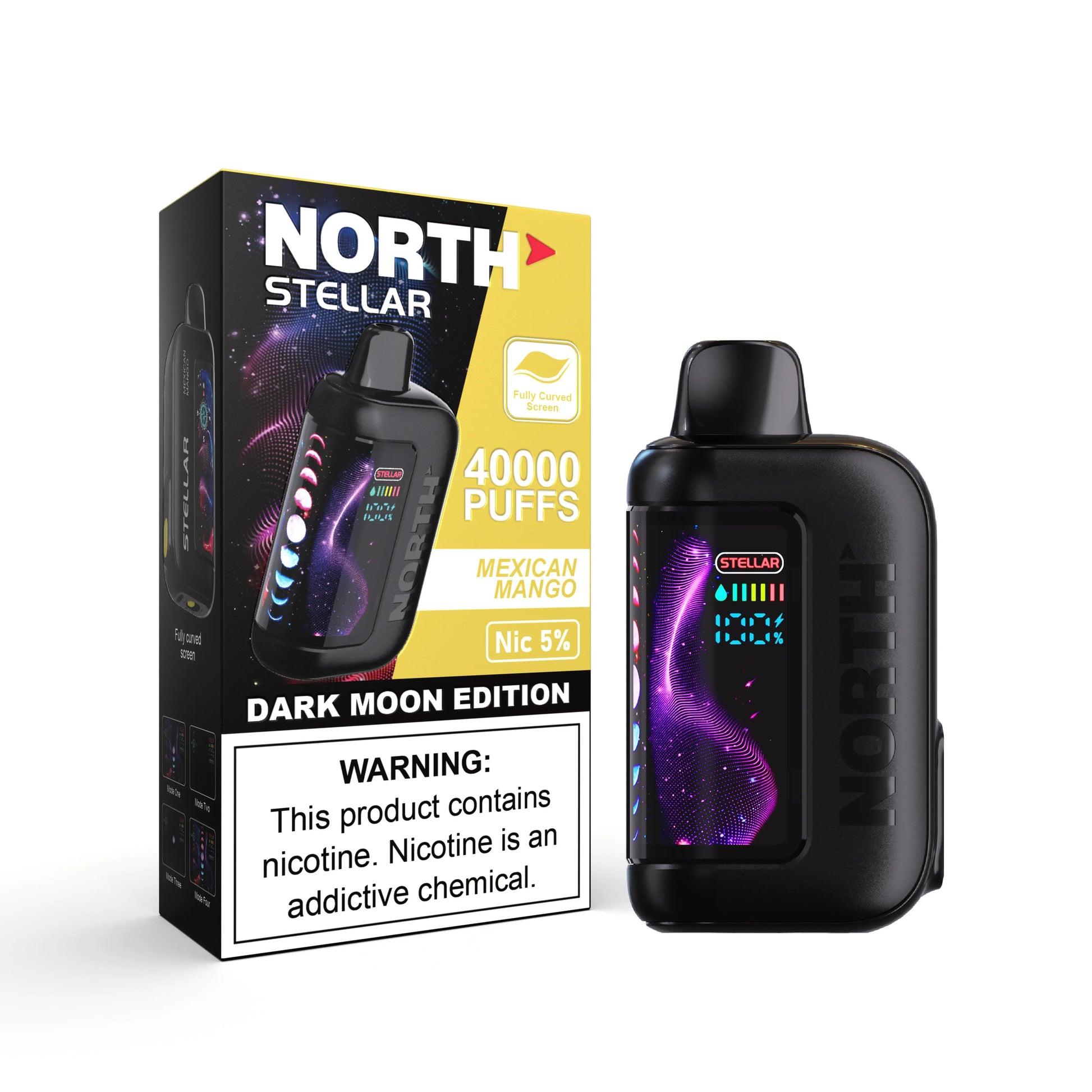 North Stellar 40K Dark Moon Edition Vape - Mexican Mango