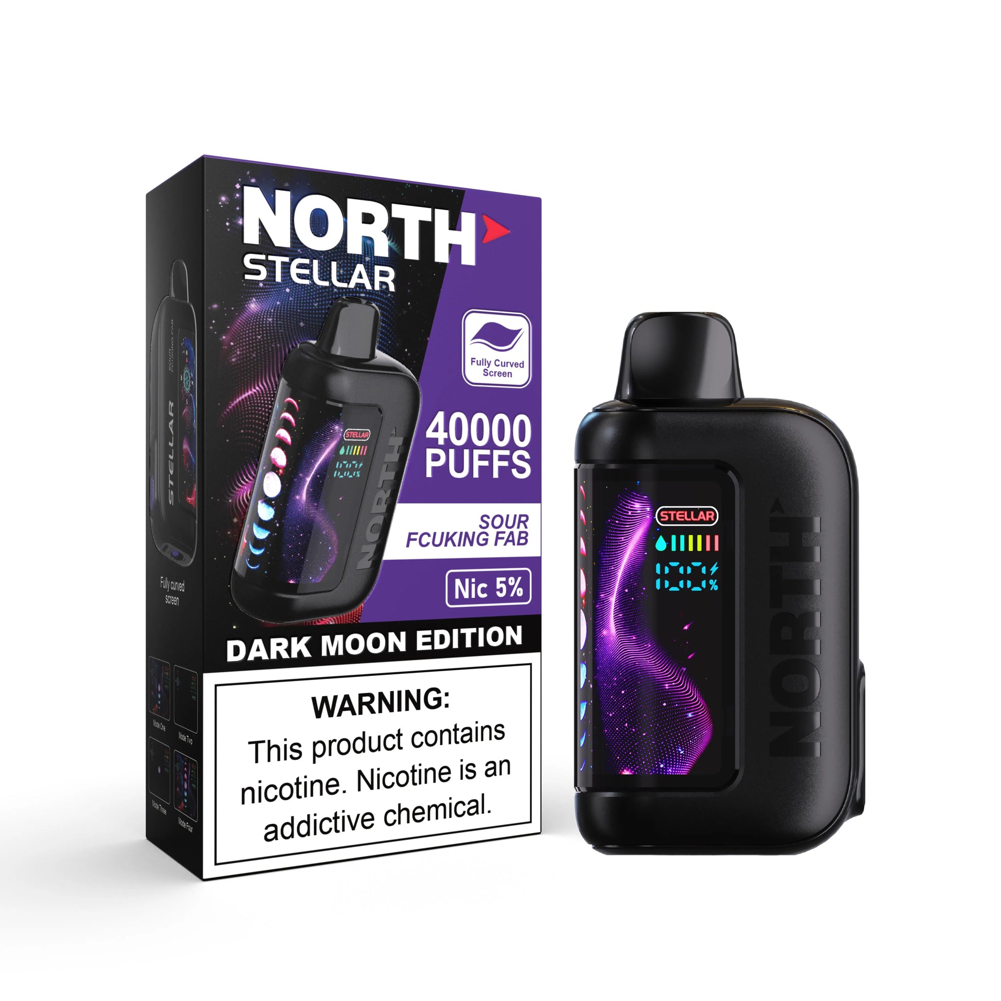 North Stellar 40K Dark Moon Edition Vape - Sour Fcuking Fab