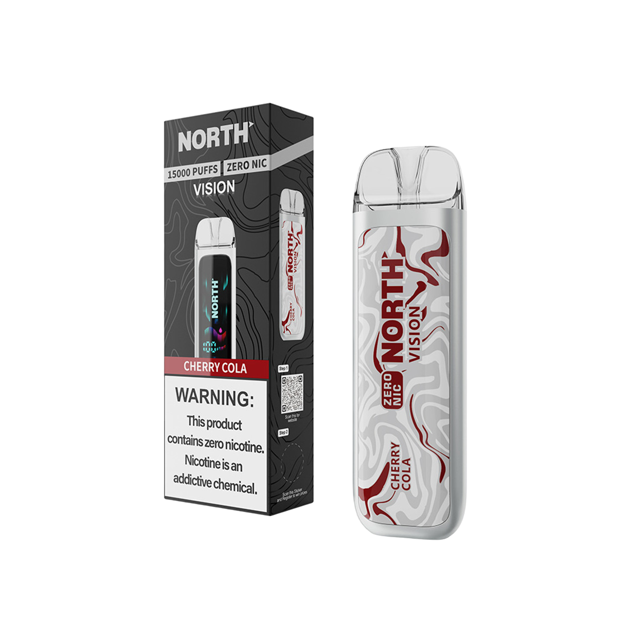 North Vision 15K Zero Nicotine Disposable - Cherry Cola
