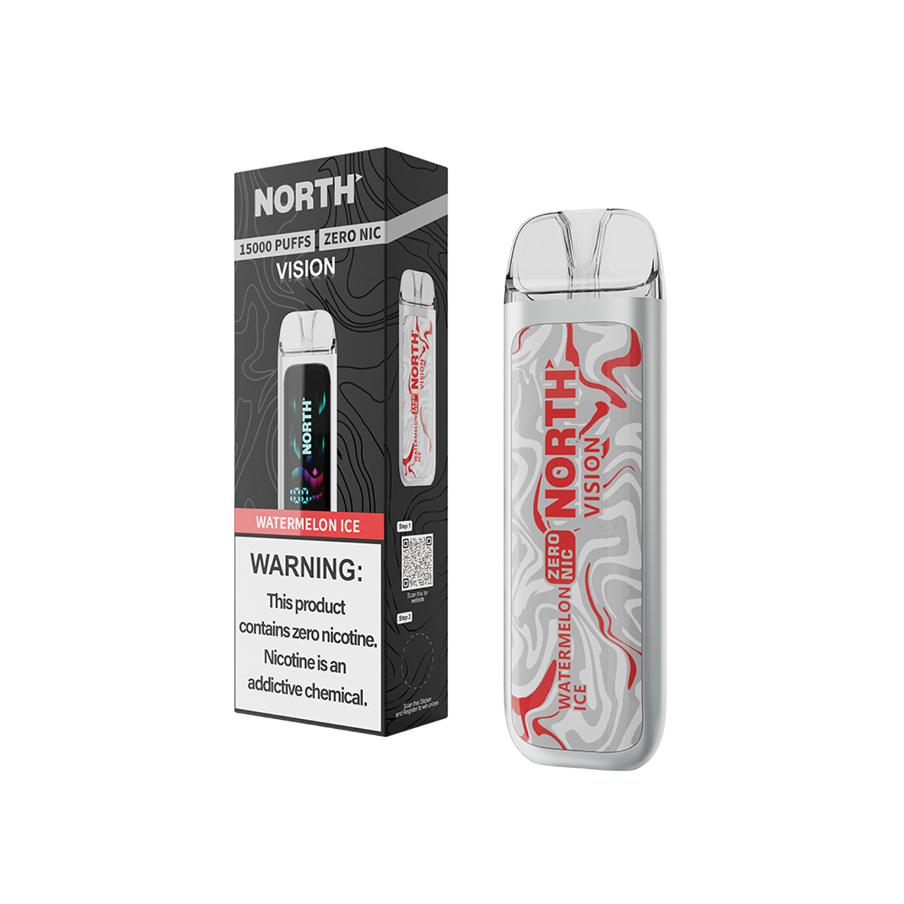 North Vision 15K Zero Nicotine Disposable - Watermelon Ice