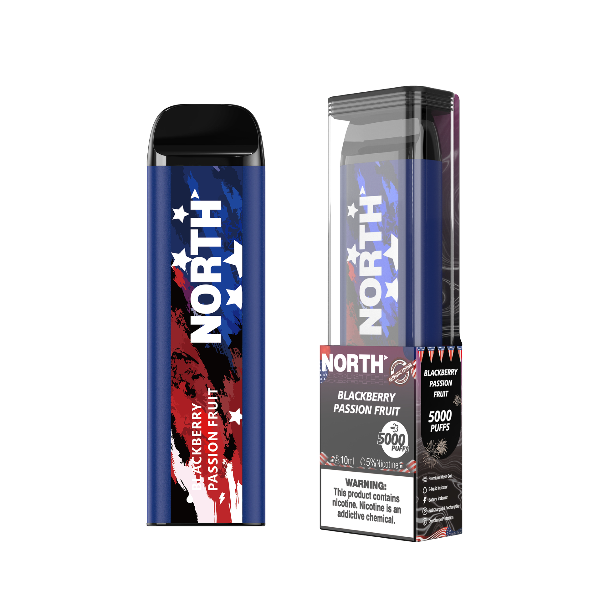 North 5000 Disposable - Blackberry Passion Fruit
