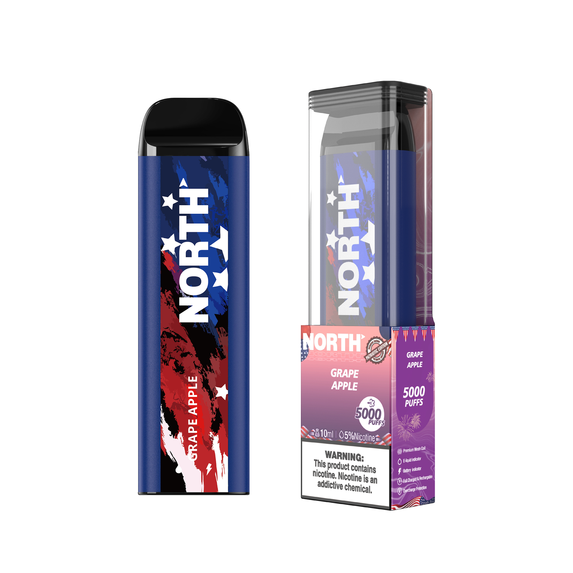 North 5000 Disposable - Grape Apple