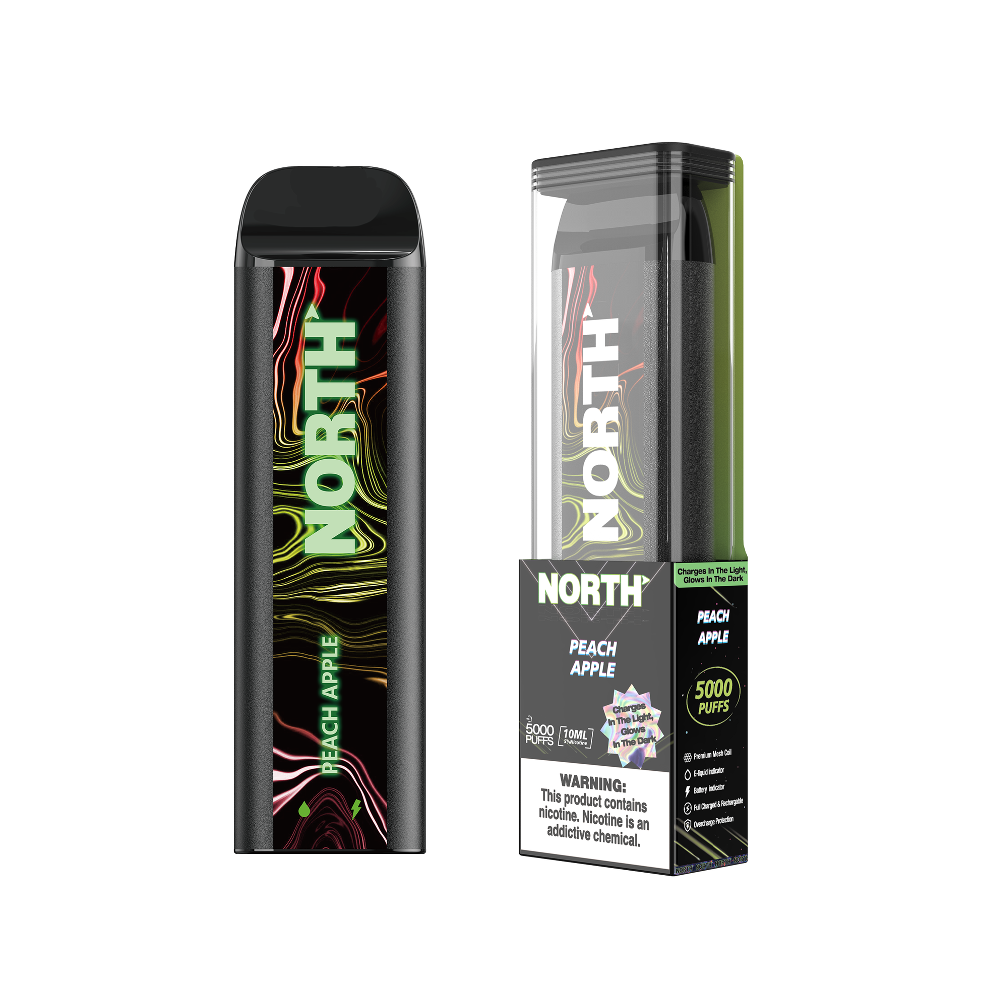 North 5000 Disposable - Peach Apple