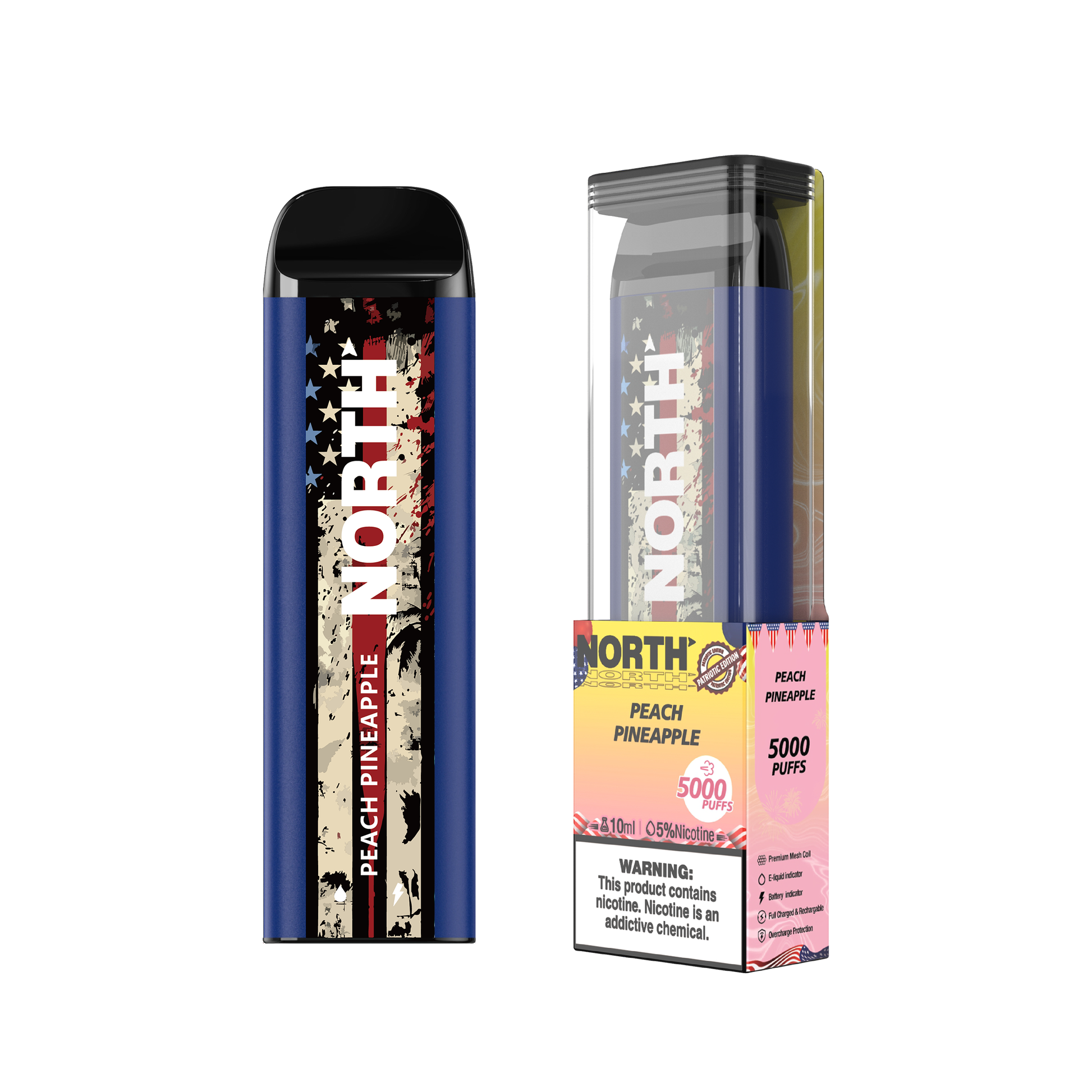 North 5000 Disposable - Peach Pineapple