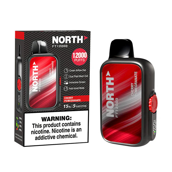 North FT12000 15ML 12000 Puffs Disposable - Cherry Pomegranate