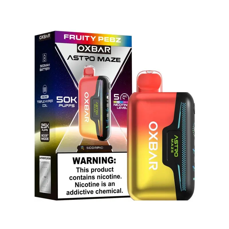OXBAR Astro Maze 50K Disposable - Fruity Pebz