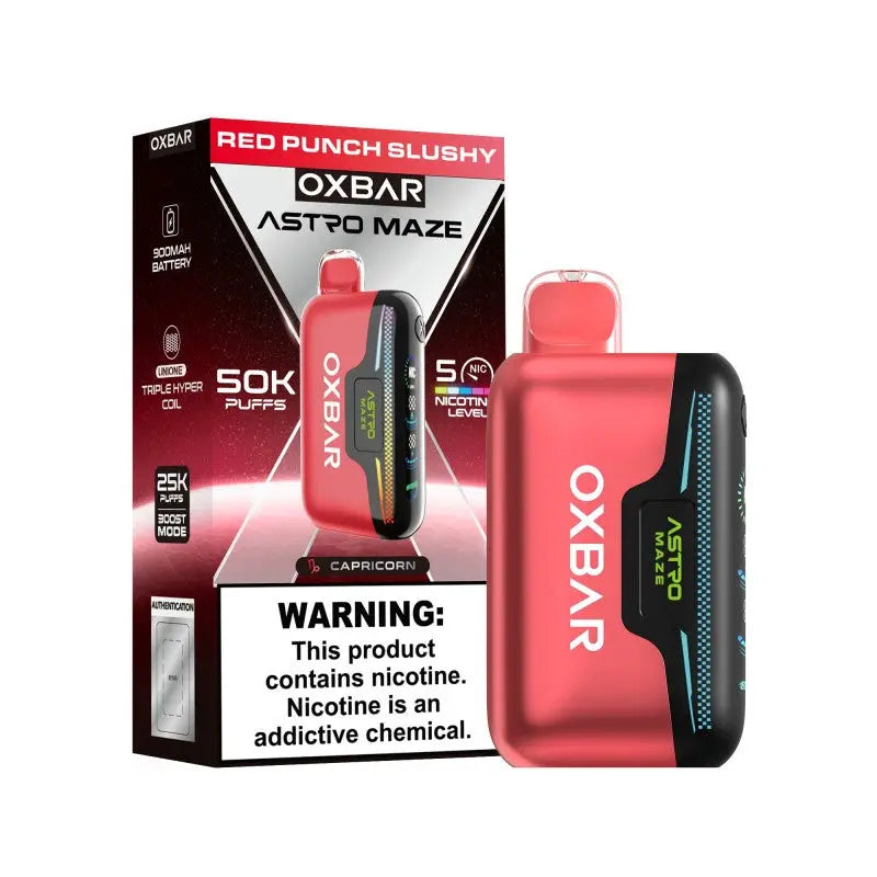 OXBAR Astro Maze 50K Disposable  - Red Punch Slushy