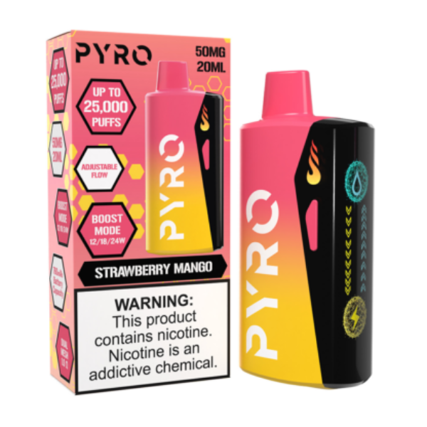 PYRO Boost 25000 Disposable - Strawberry Mango