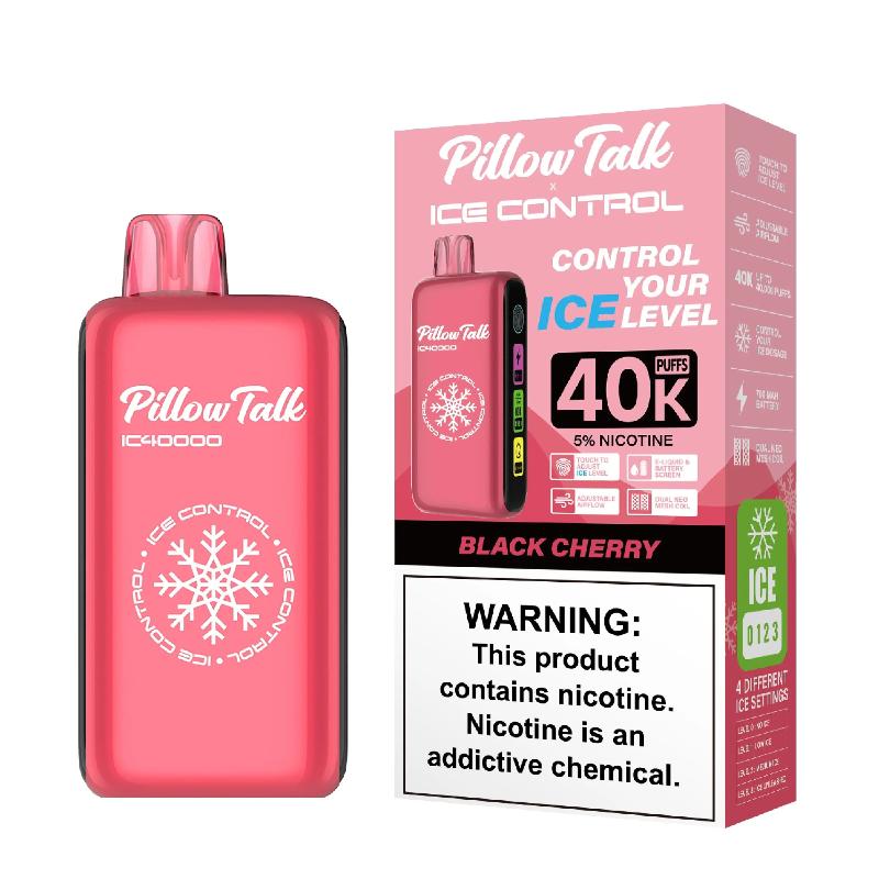Pillow Talk Ice Control 40K Disposable - Black Cherry