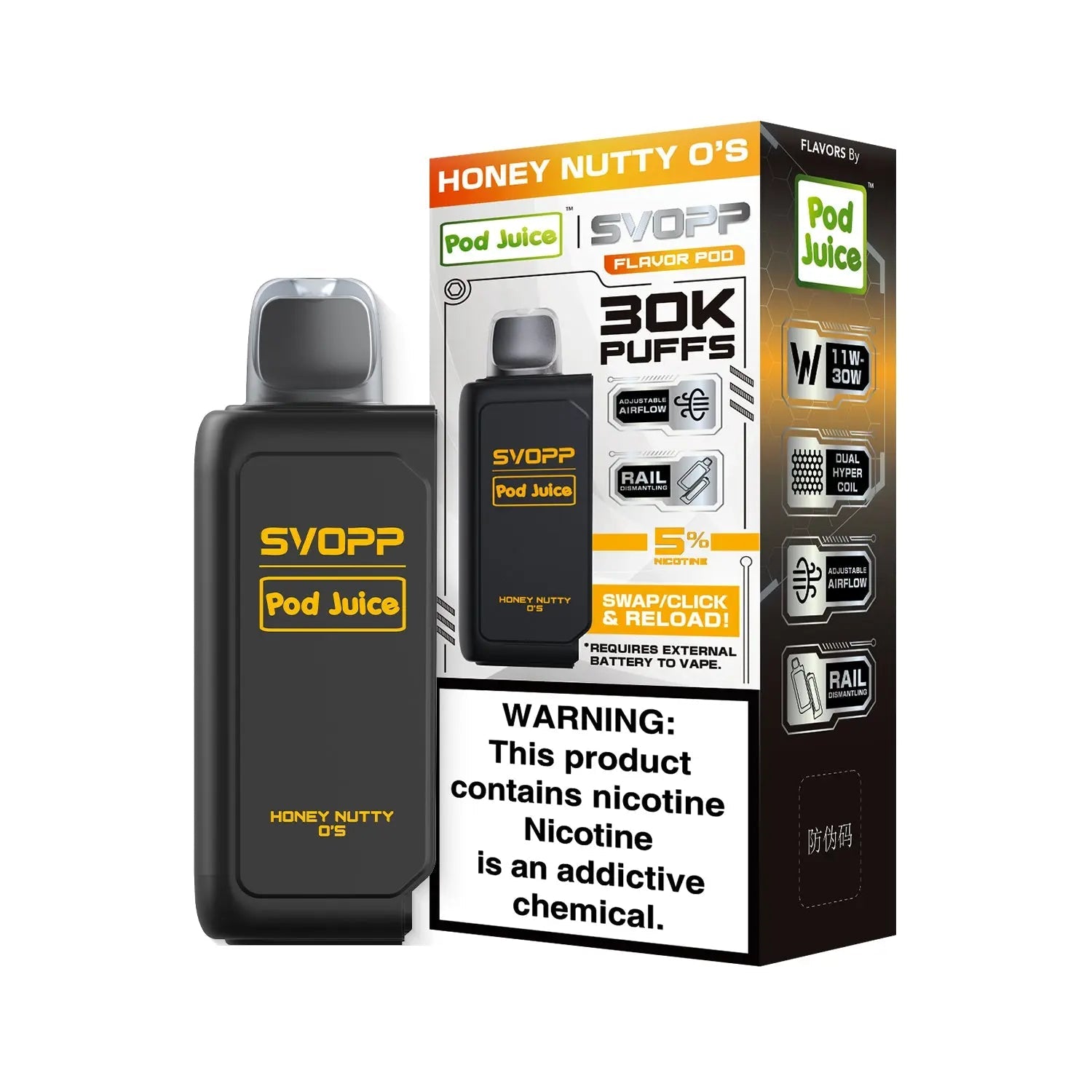 Pod Juice SVOPP 30K Pod - Honey Nutty O's