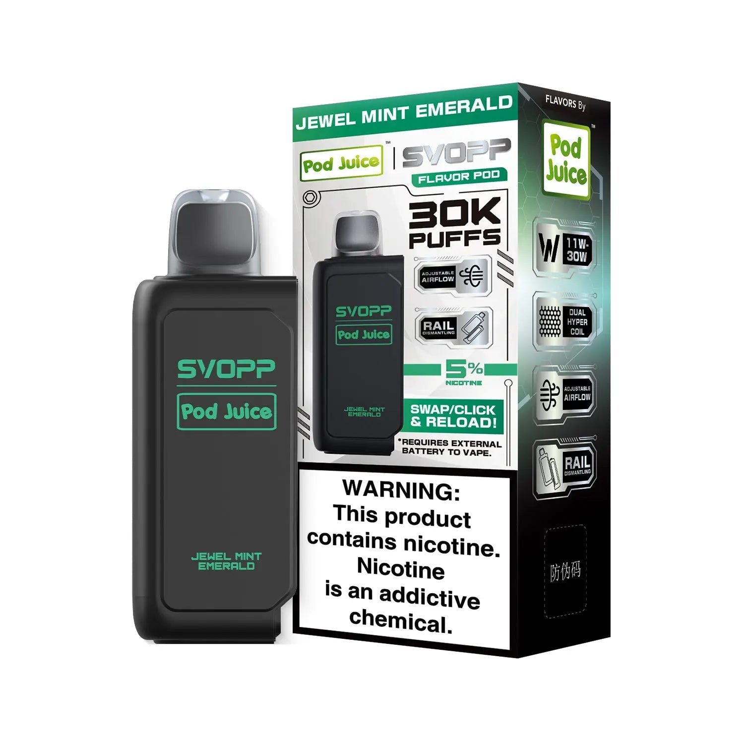 Pod Juice SVOPP 30K Pod - Jewel Mint Emerald