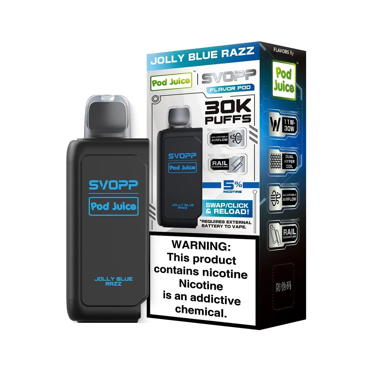 Pod Juice SVOPP 30K Pod - Jolly Blue Razz