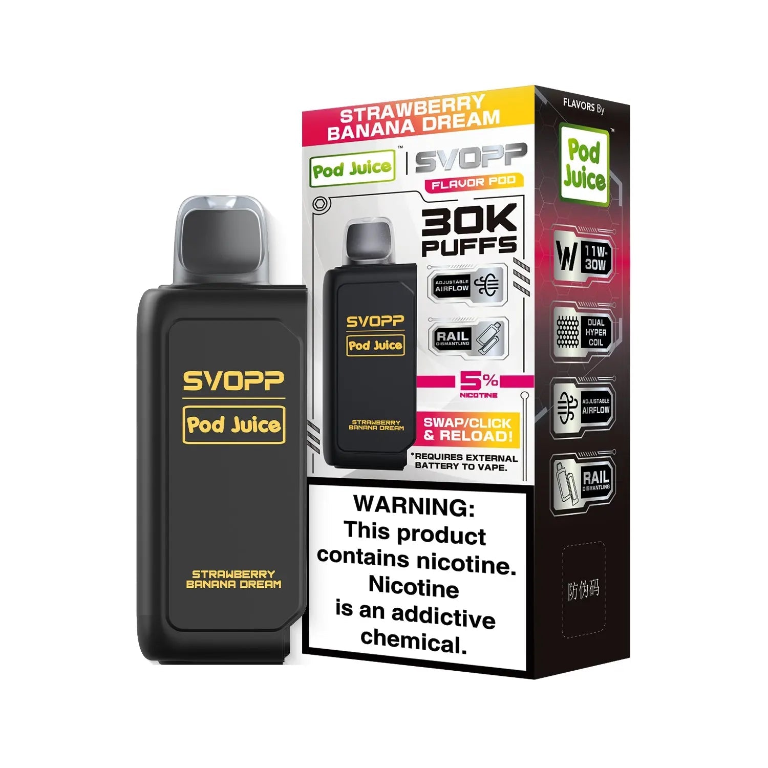 Pod Juice SVOPP 30K Pod - Strawberry Banana Dream