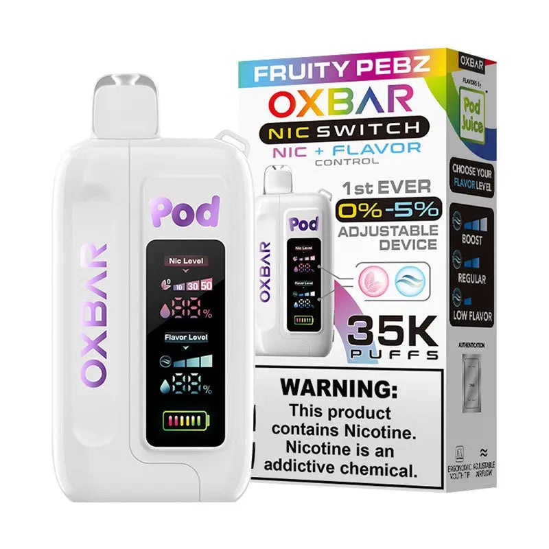 Pod Juice x OXBAR Flavor & Nic 35K - Fruity Pebz