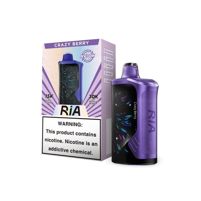 Geek Bar RIA NV30K Disposable Vape - Crazy Berry