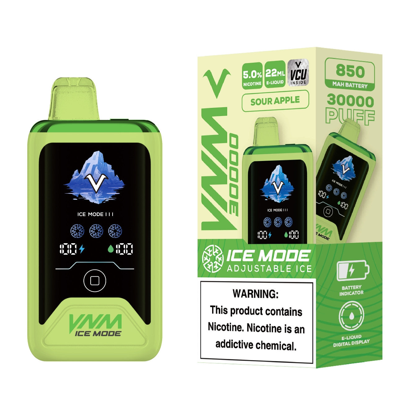 VNM Ice Mode 30K Disposable - Sour Apple