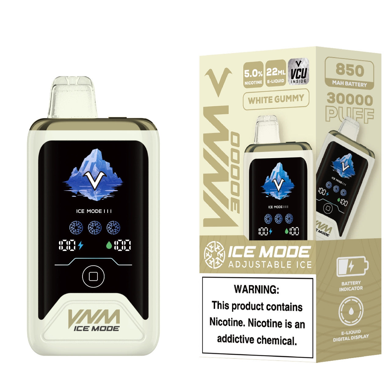 VNM Ice Mode 30K Disposable - White Gummy
