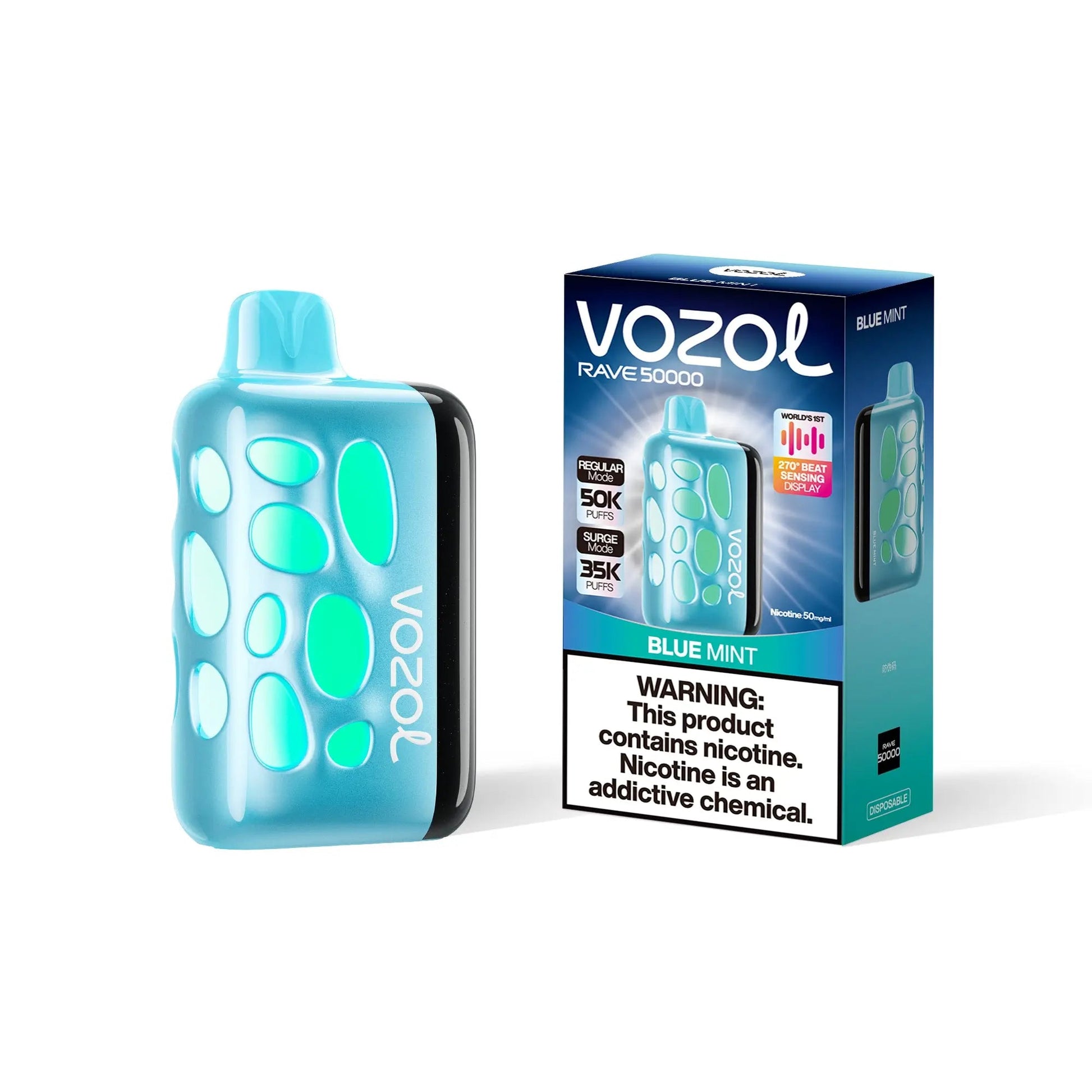Vozol Rave 50000 Disposable - Blue Mint