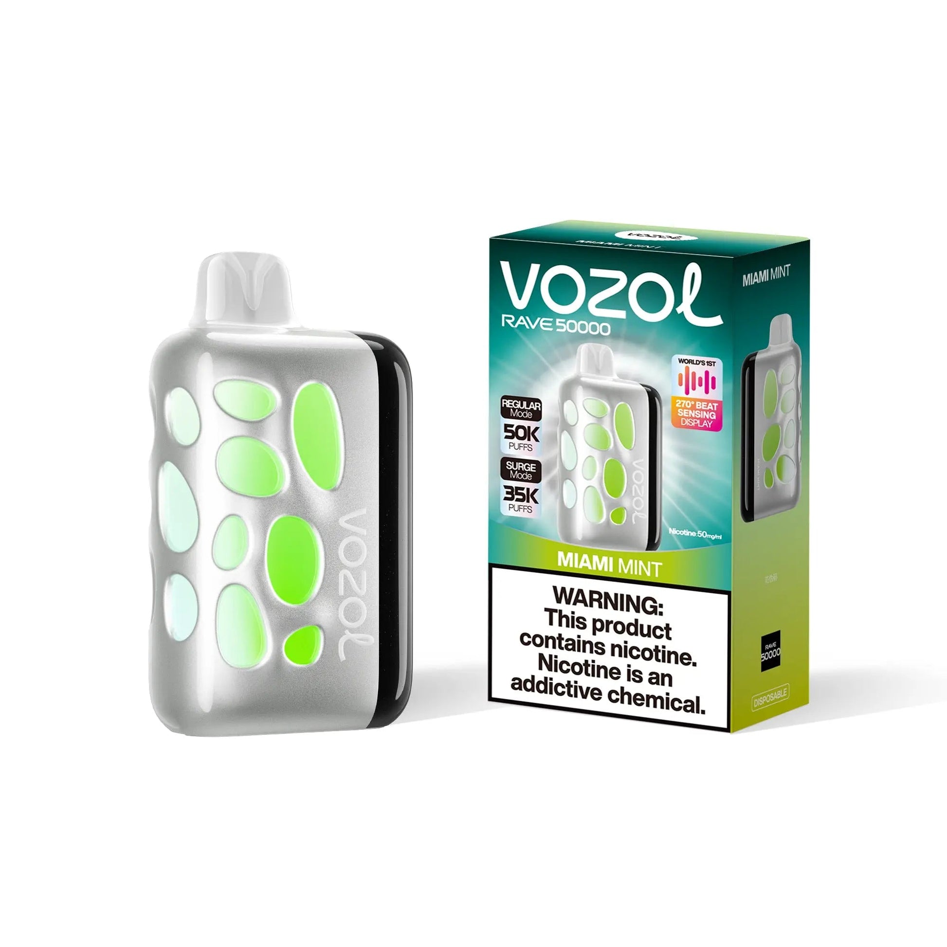 Vozol Rave 50000 Disposable - Miami Mint