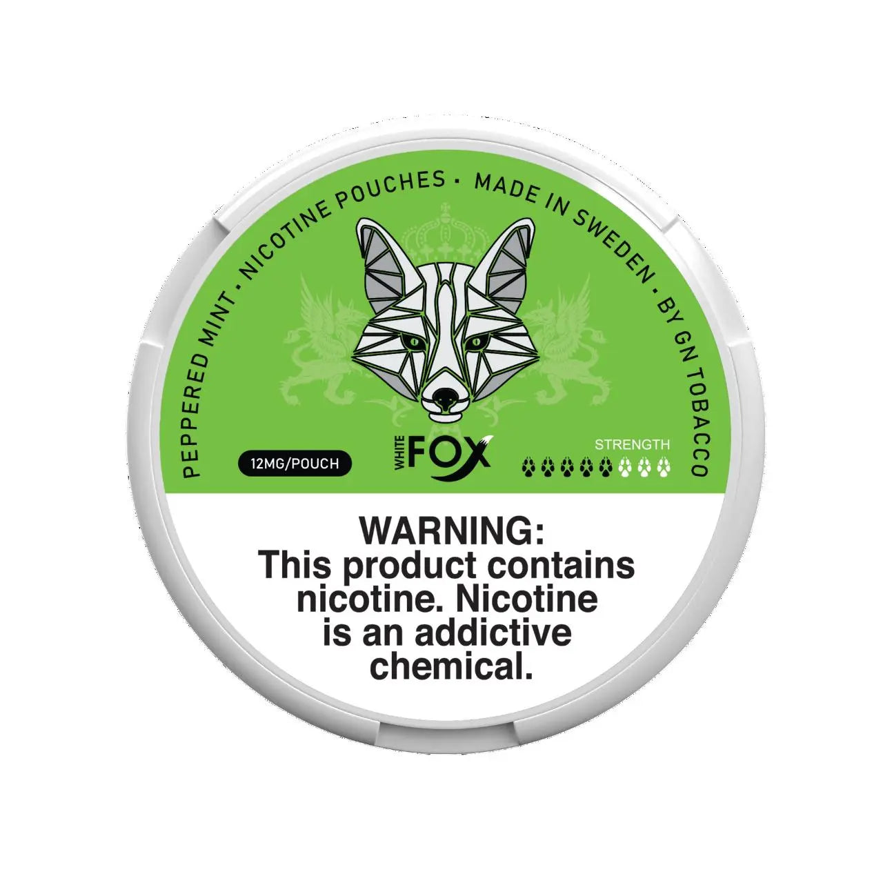 WHITE FOX NICOTINE POUCHES 12MG WHITE FOX - Peppered Mint