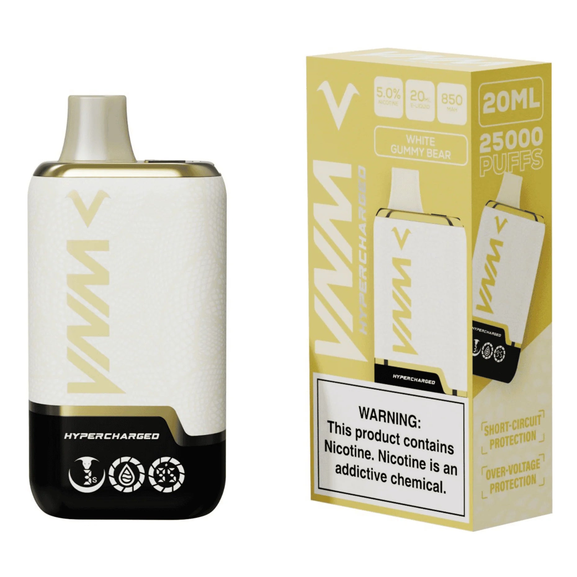 VNM Hypercharged VM25000 - White Gummy Bear