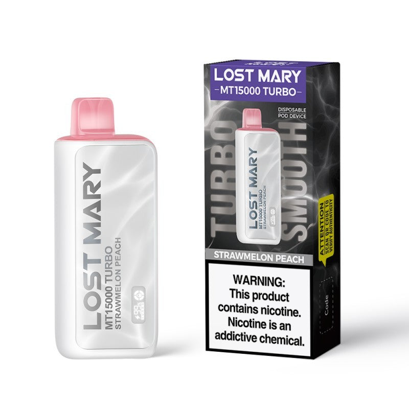 Lost Mary MT15000 Disposable Vape - Strawberry Peach