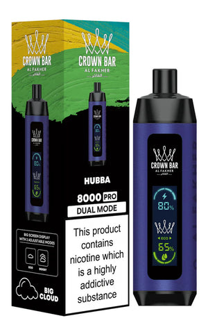 Al Fakher Crown Bar Pro 8000 Disposable - Hubba